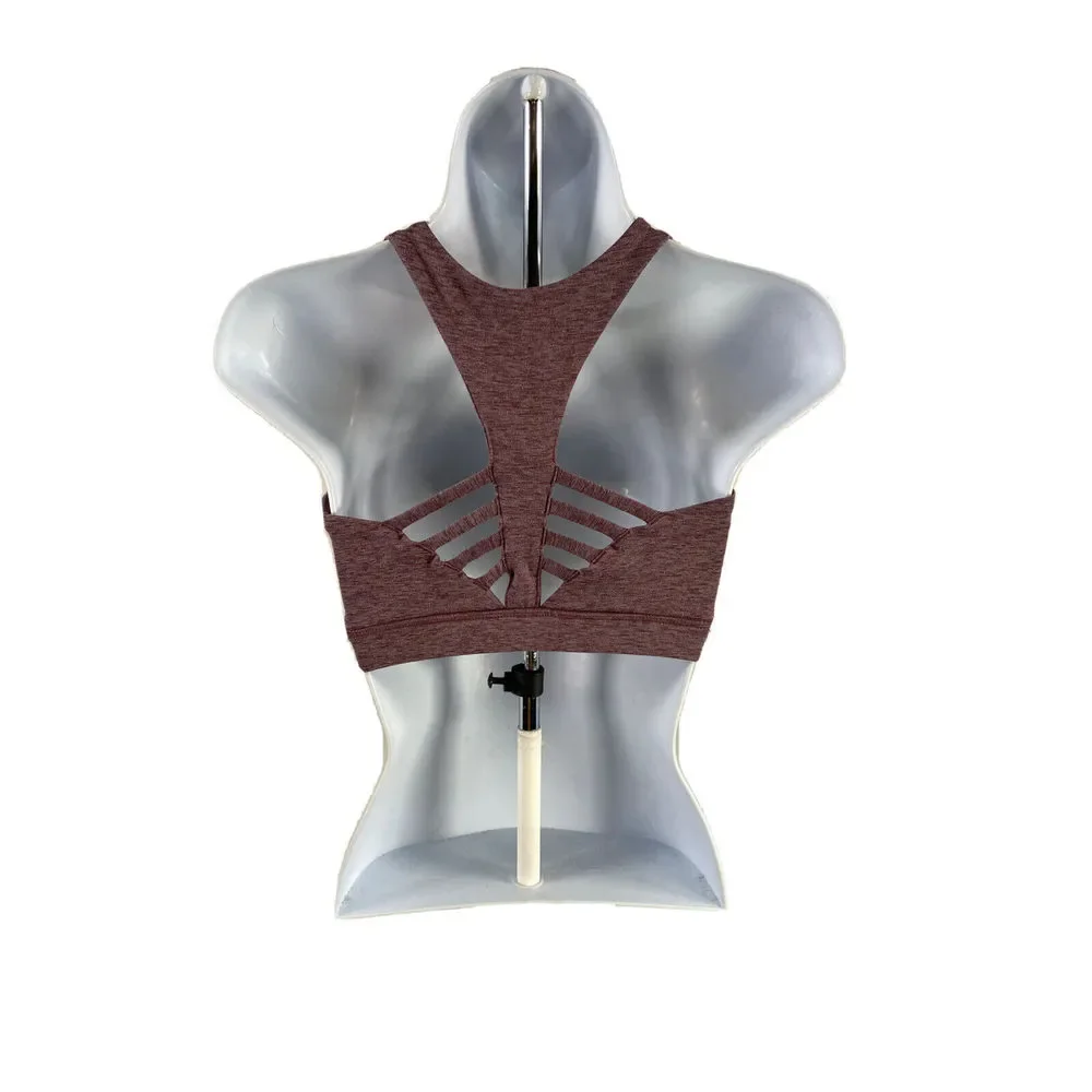 Peloton Women's Purple Athletic Strappy Back Sports Bra - S - Picture 2 of 4